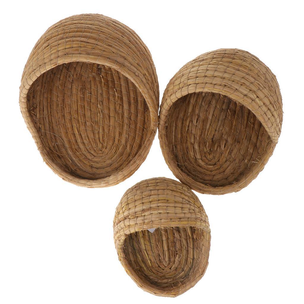 2x Rabbit, Gerbil, Chinchillas, Hamster, Bunny Habitat House Cage Straw Nest