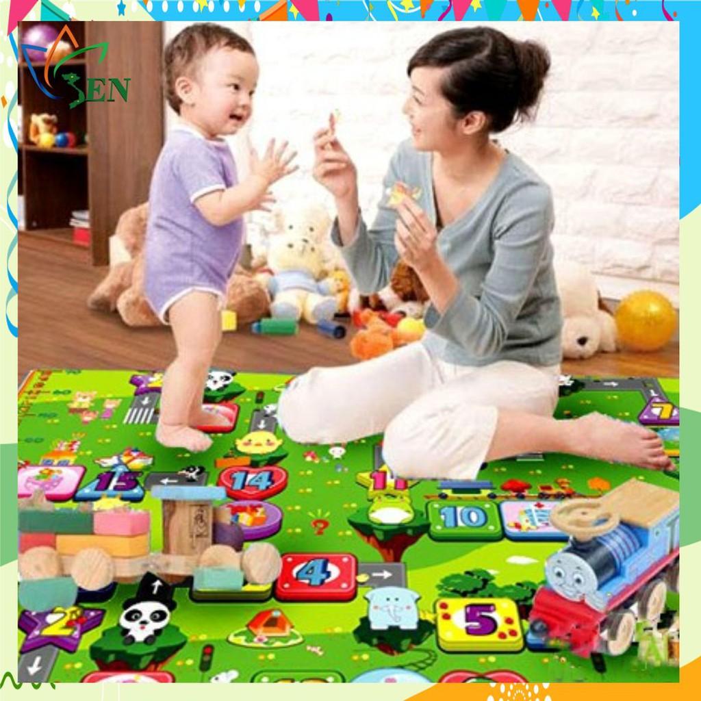 Thảm Maboshi 2 mặt hoạt hình chống thấm cao cấp