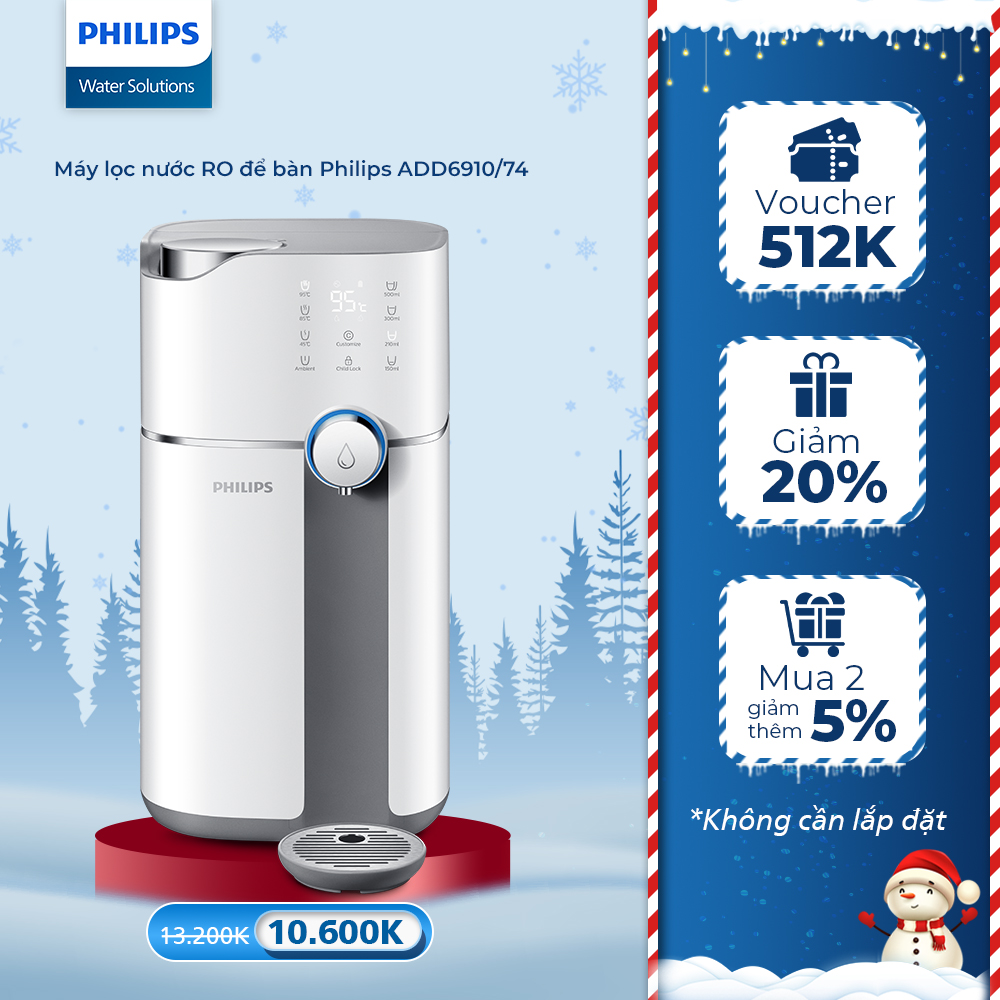 Máy lọc nước để bàn RO Philips ADD6910