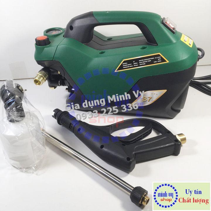 Máy rửa xe chỉnh áp ZUKUI S7 - 2800W - dây cao áp 15m - tặng bình bọt tuyết ,thanh nối inox.