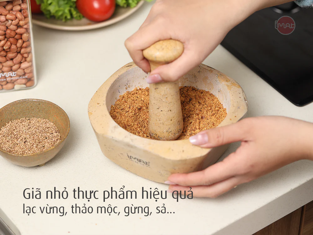 Cối và chày đá Cẩm thạch iMat