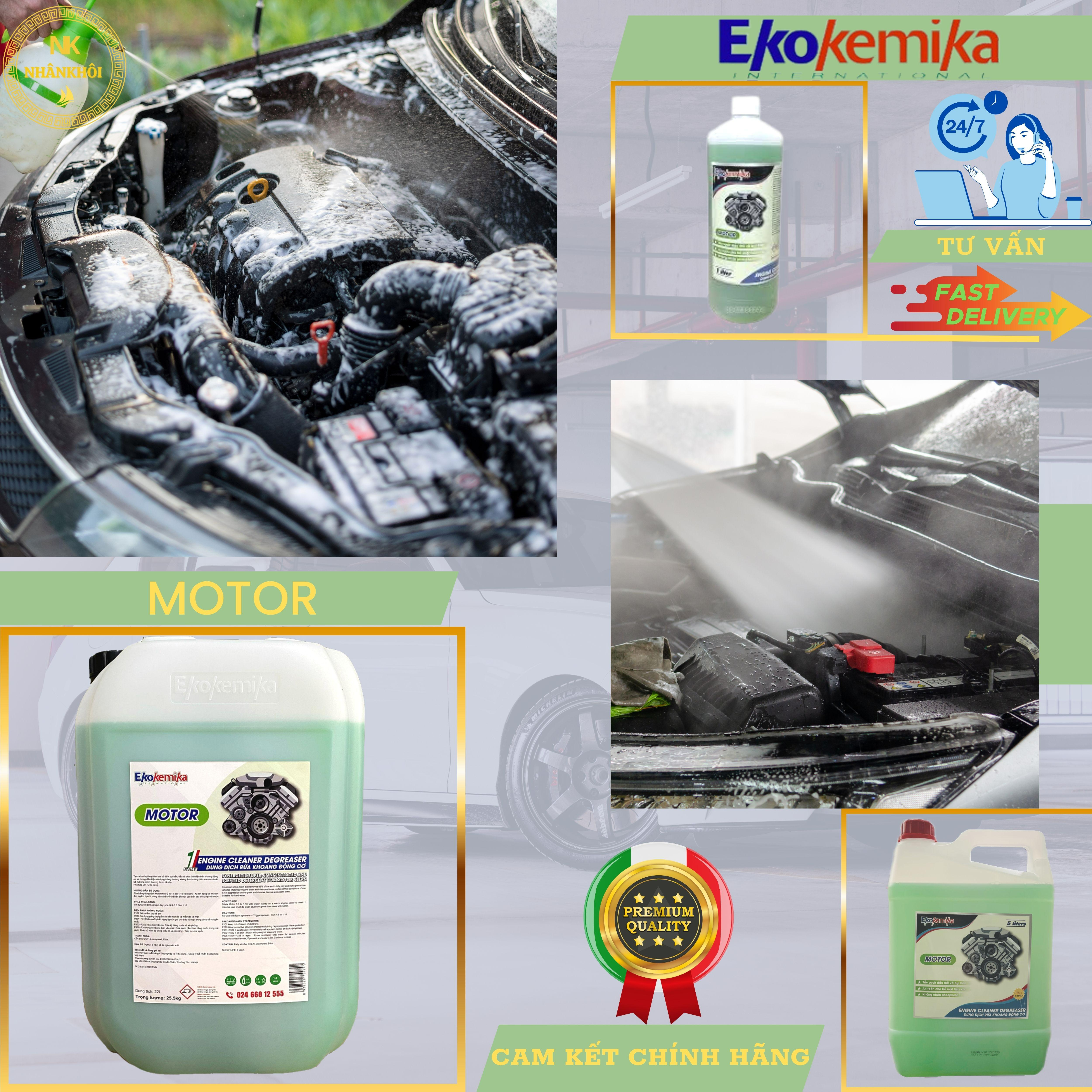 Motor - 5 lít - Dung dịch rửa khoang động cơ, khoang máy - Làm sạch dầu mỡ - Ekokemika