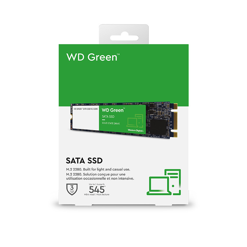 (Giá Hủy Diệt) Ổ cứng SSD Western Digital Green M2 2280 SATA III model G3G0B mới nhất 2023 - Hàng Chính Hãng