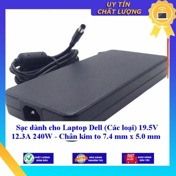 Hình ảnh Sạc dùng cho Laptop Dell (Các loại) 19.5V 12.3A 240W - Chân kim to 7.4 mm x 5.0 mm - Hàng Nhập Khẩu New Seal