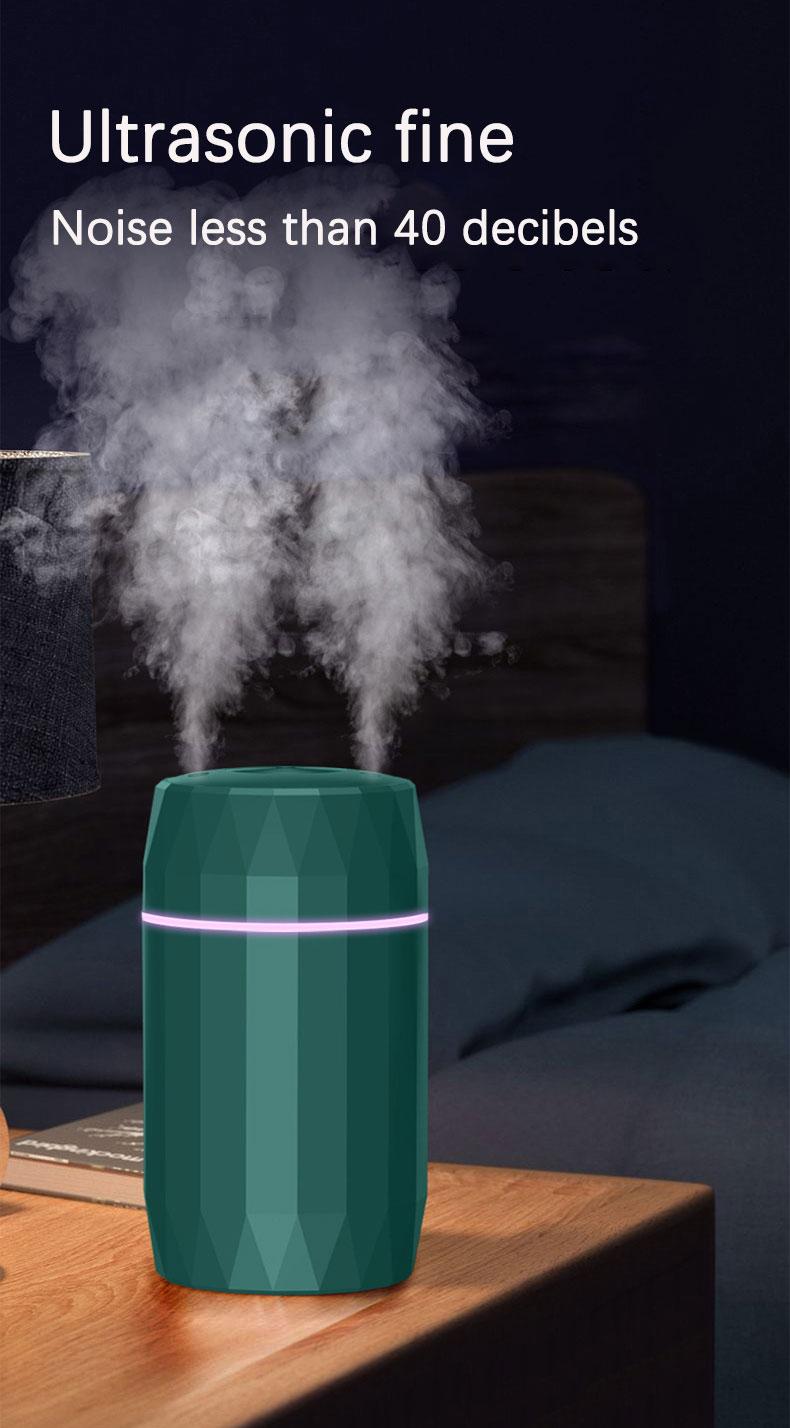 Mới Nhất 1200ML Điện Máy Khuếch Tán Tinh Dầu Phun Sương Tạo Ẩm Không Khí Siêu Âm Thanh Mát Phun Sương Tạo Phun Sương Tạo Ẩm Hình Ếch Con LED Máy Khuếch Tán Tinh Dầu 2 Lỗ xịt