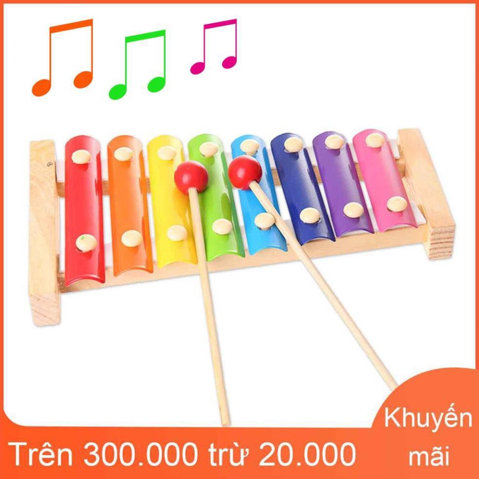 Xylophone 8 thanh Đàn piano gõ bằng gỗ âm nhạc cho bé
