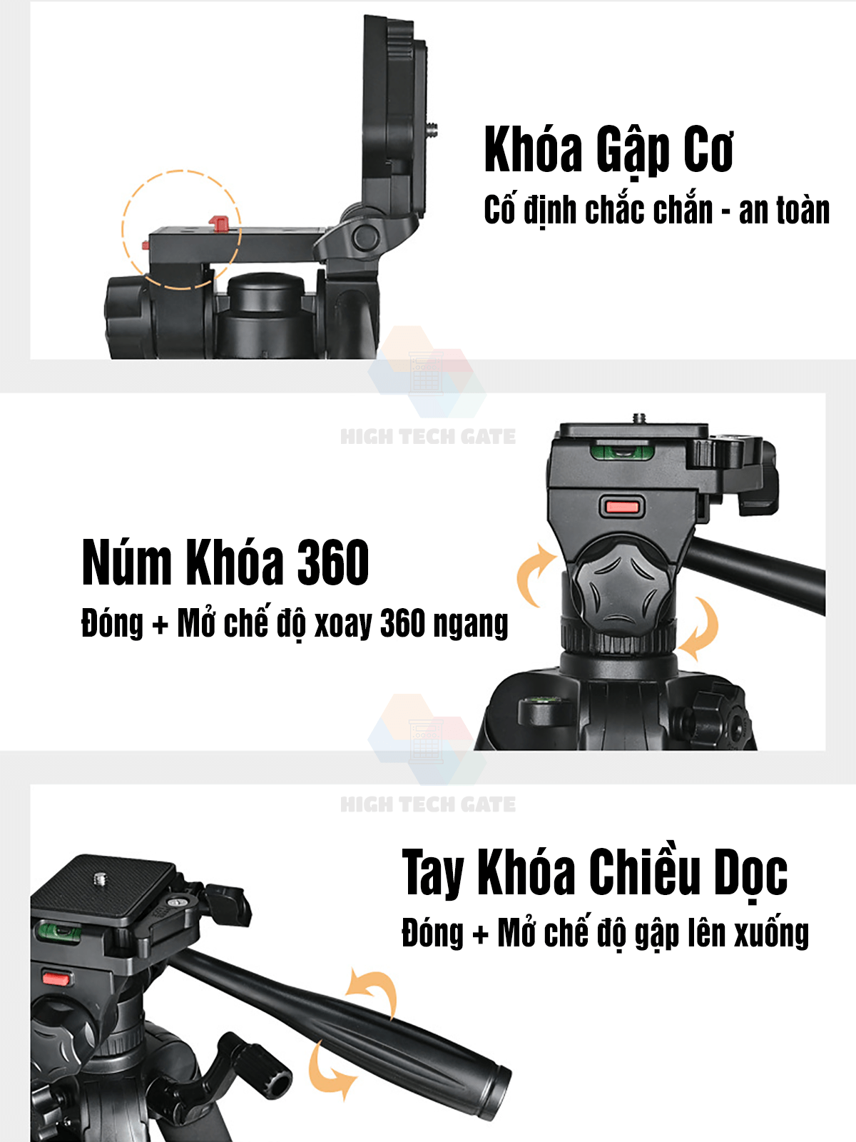 tripod chân đế điện thoại, máy ảnh G-185 hỗ trợ quay chụp video, livestream, quay live tik tok chống rung lắc, cứng cáp, hàng chính hãng