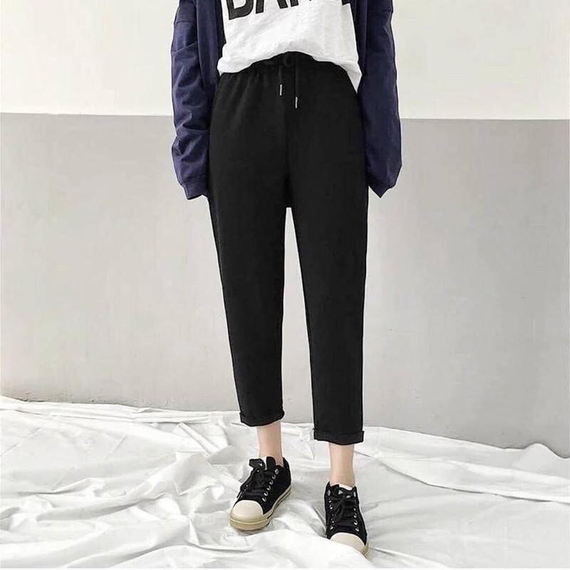Quần Basic Thun dầy dặn Unisex Nam/Nữ Chất xịn Mịn cực đẹp dễ phối form chuẩn sang xịn