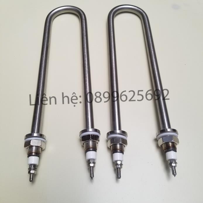 Thanh nhiệt cữ U công suất 4kw, điện áp 220V/380V chất liệu inox 304 dùng đun nước sôi và cho nồi phở