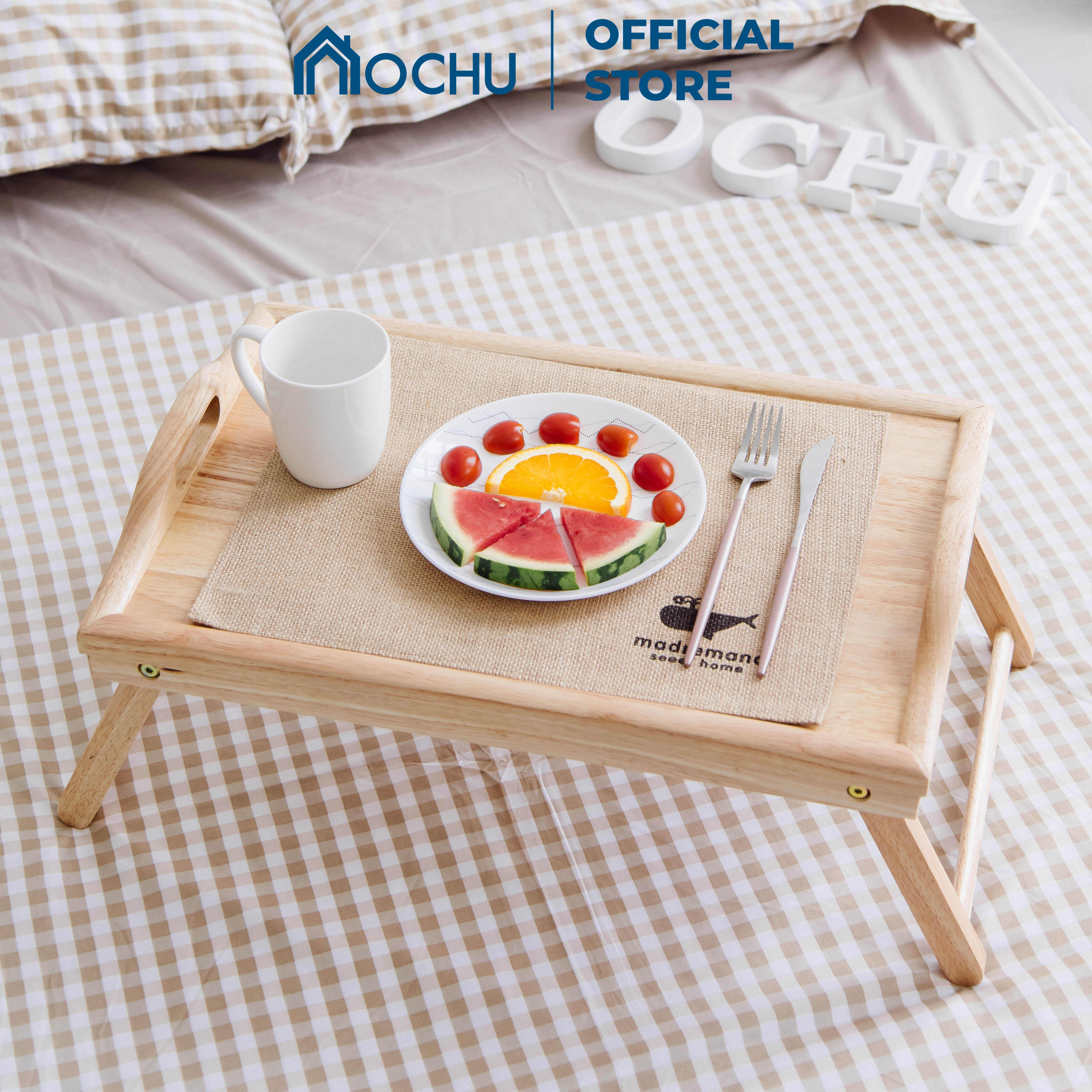 Bàn Ăn Mini Gỗ Thông OCHU - Bed Tray