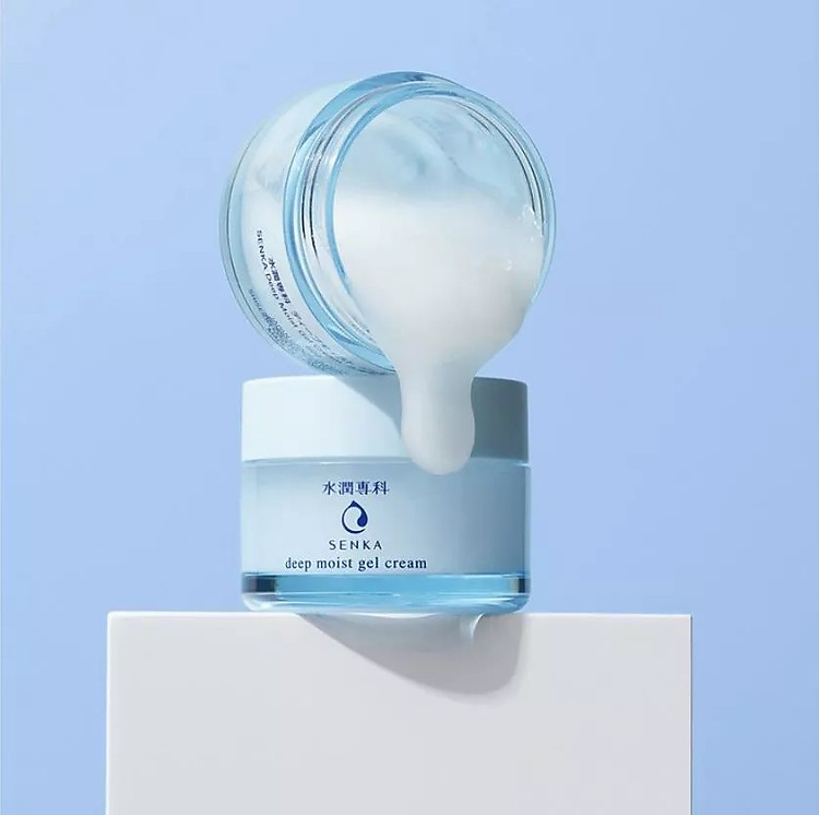 Mặt Nạ Ngủ Senka Cấp Ẩm Chuyên Sâu Dạng Gel Deep Moist Gel Cream 50g