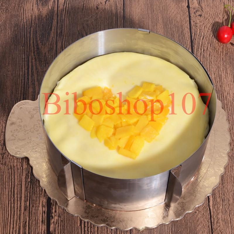 Khuôn ring làm bánh mousse tròn thay đổi kích thước 16cm - 30cm