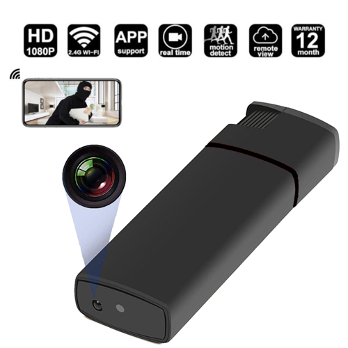 Camera mini wifi bật lửa K9 kết nối với điện thoại từ xa bất cứ đâu, pin khoảng 2-3 giờ, không dây