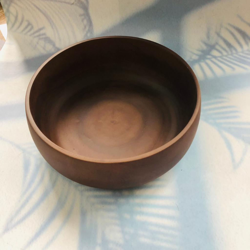 Bát/Tô Gỗ Keo Nâu Đen 25.5x9/19.5x9.5 cm, Bát Tô Làm Thủ Công, Bát Mukbang Ăn Mỳ, Soup, Trộn Salad, Decor