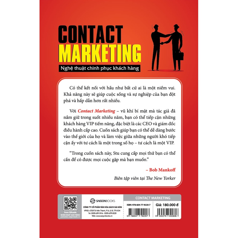 Sách - Contact Marketing - Nghệ thuật chinh phục khách hàng
