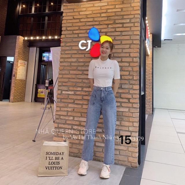Quần Baggy JEANS ống suông