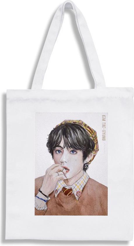 Túi tote BTS in hình fanart V