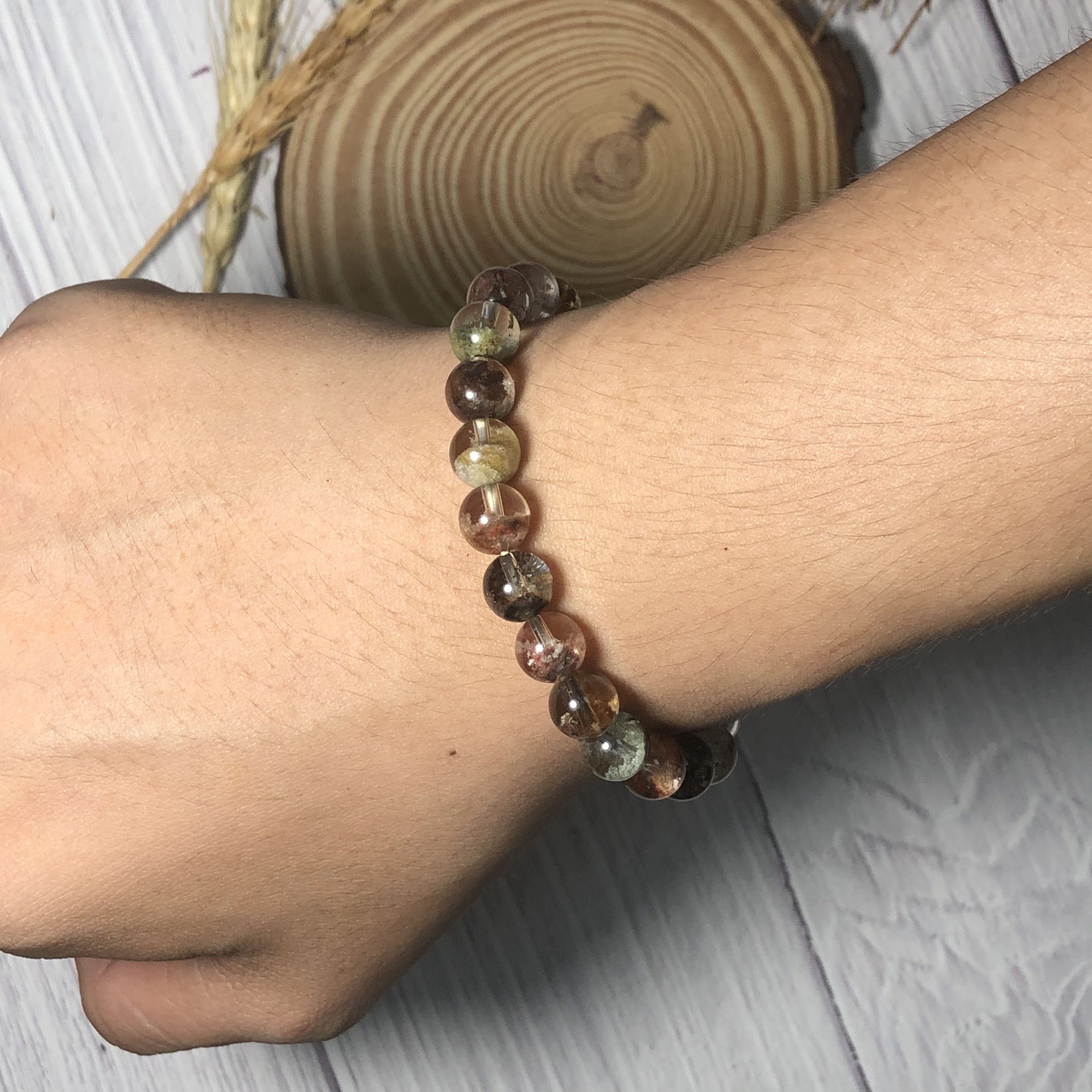 Vòng tay Thạch Anh Ưu Linh hoa 08mm chuẩn 4A