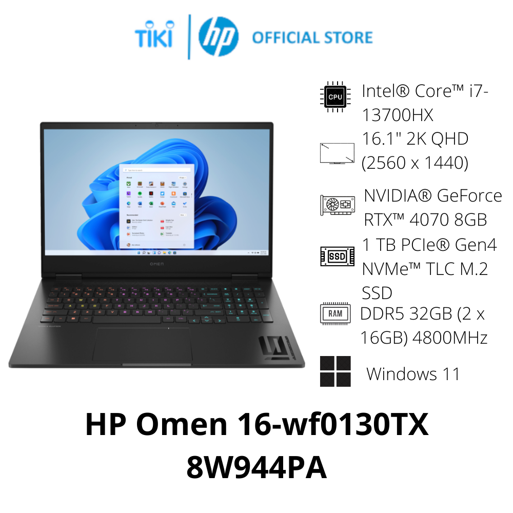 Laptop HP OMEN 16-wf0130TX 8W944PA - Hàng Chính Hãng