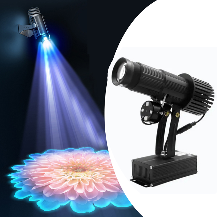 Đèn LED chiếu Logo thương hiệu hình ảnh xoay có remote điều khiển - T0270 - ĐEN - 15W