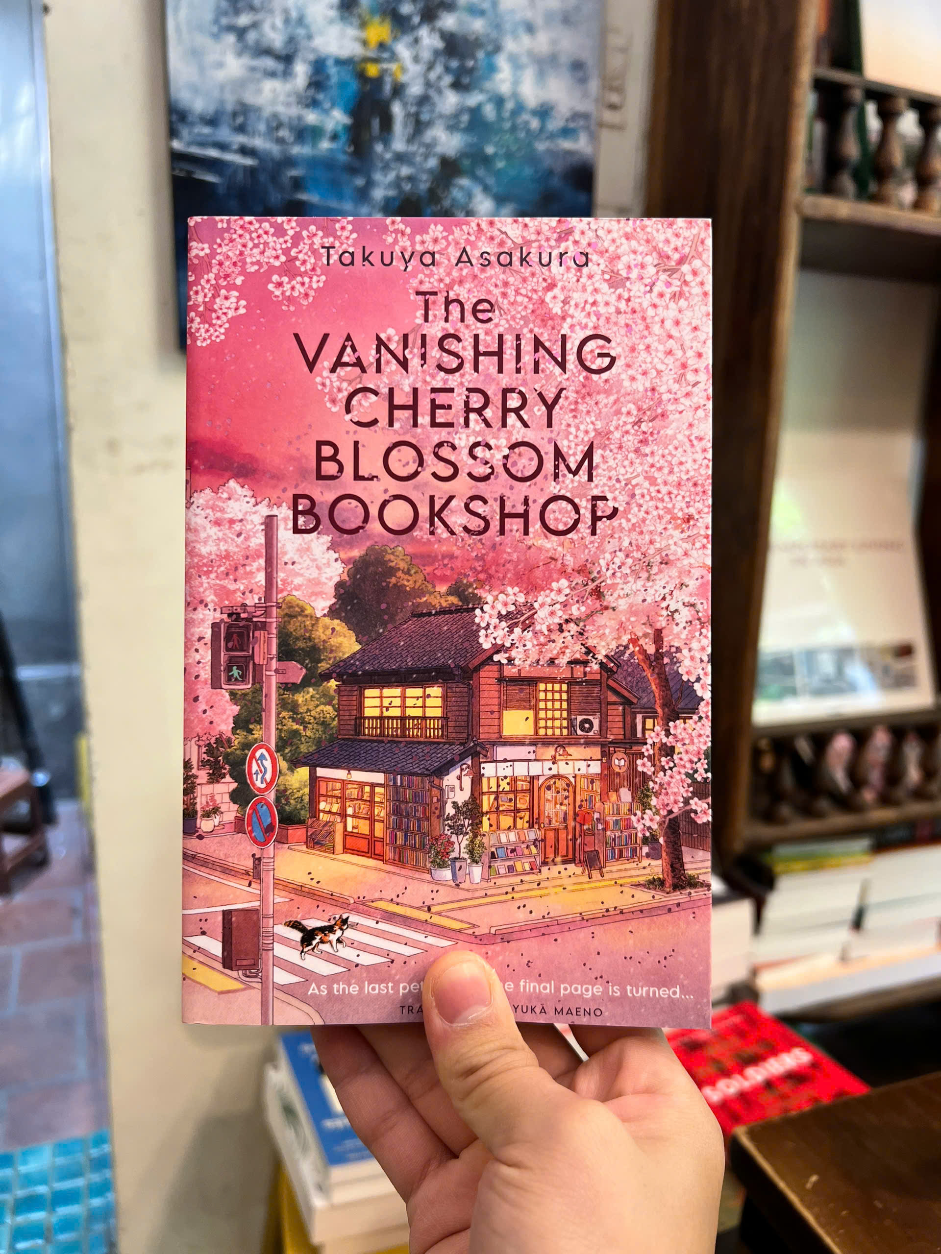 Sách - The Vanishing Cherry Blossom Bookshop by Takuya Asakura | Japanese Literature / Ngoại văn