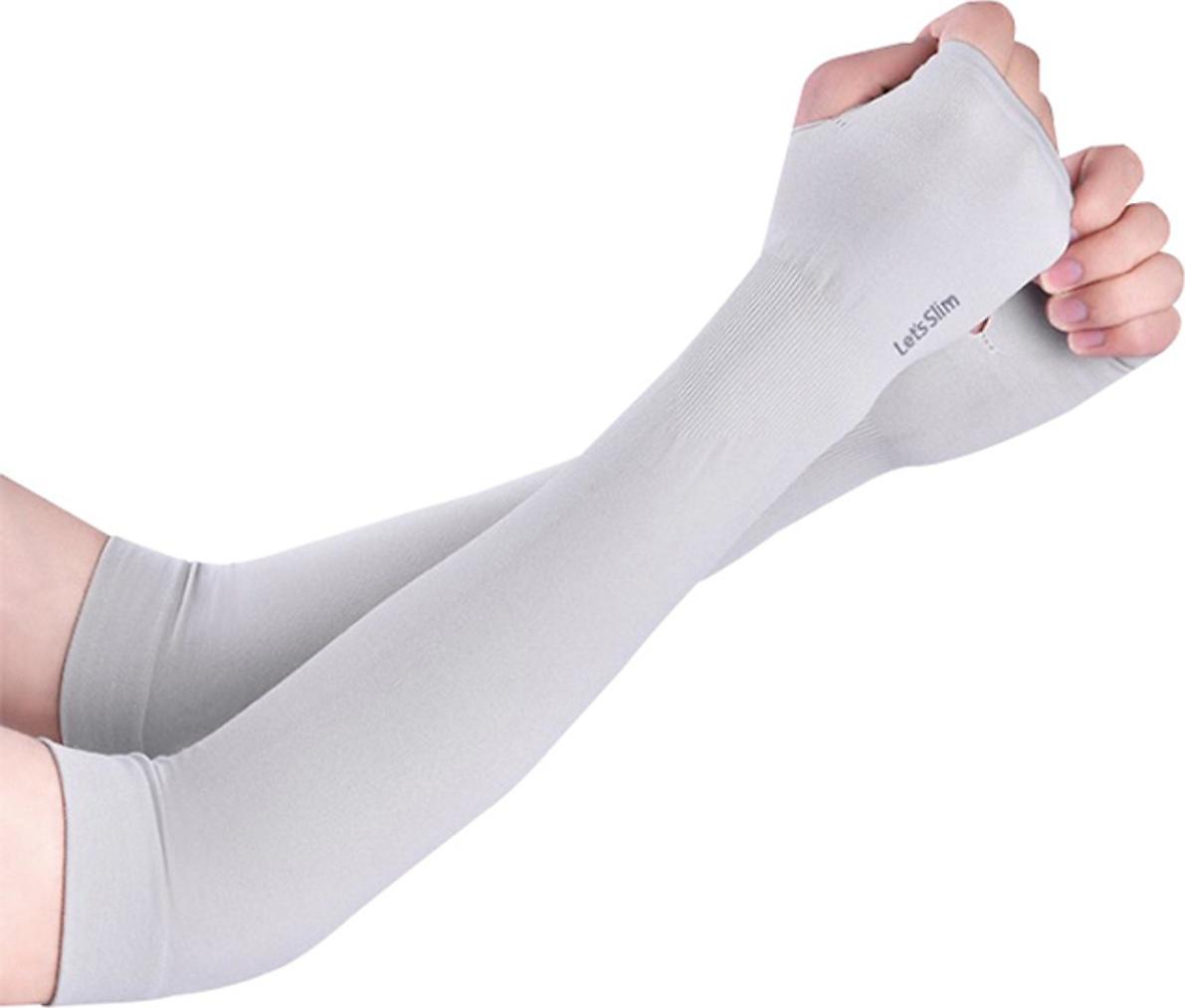 Găng tay xỏ ngón chống nắng - Xám