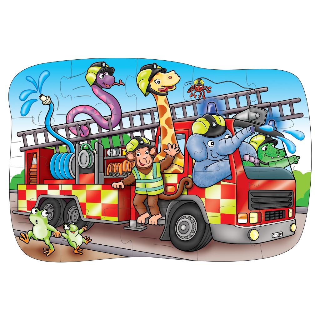 Bộ xếp hình Big Fire Engine - Orchard Toys giúp trẻ thêm kiến thức cuộc sống và khả năng quan sát