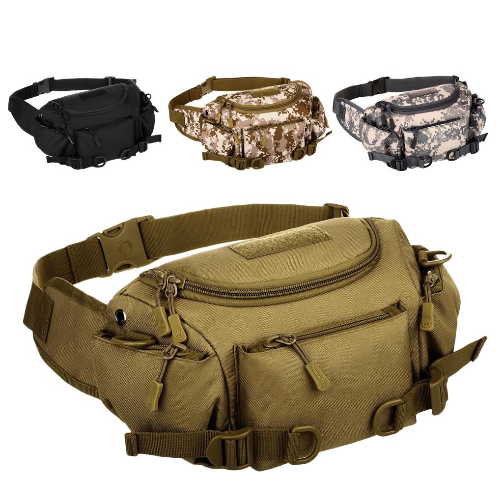 Outdoor Sports Camping Travel Fanny Pack Waist Bag Bum Pouch Coyote