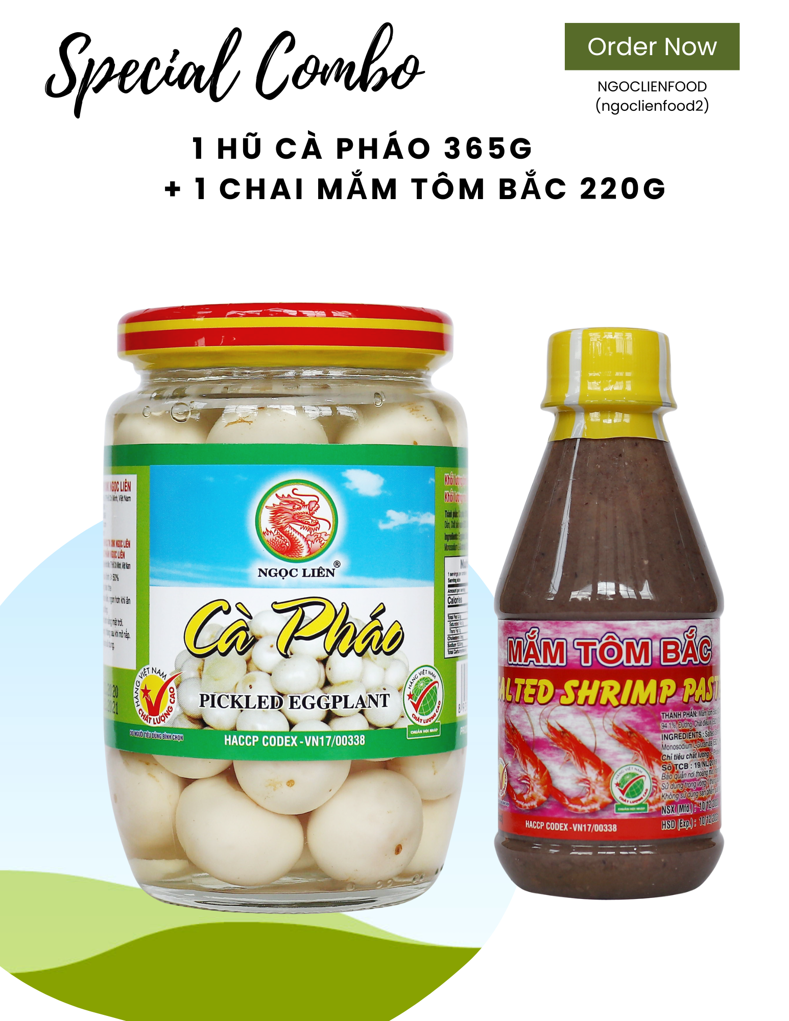 COMBO 01 HŨ CÀ PHÁO 365G + 01 CHAI MẮM TÔM BẮC 220G