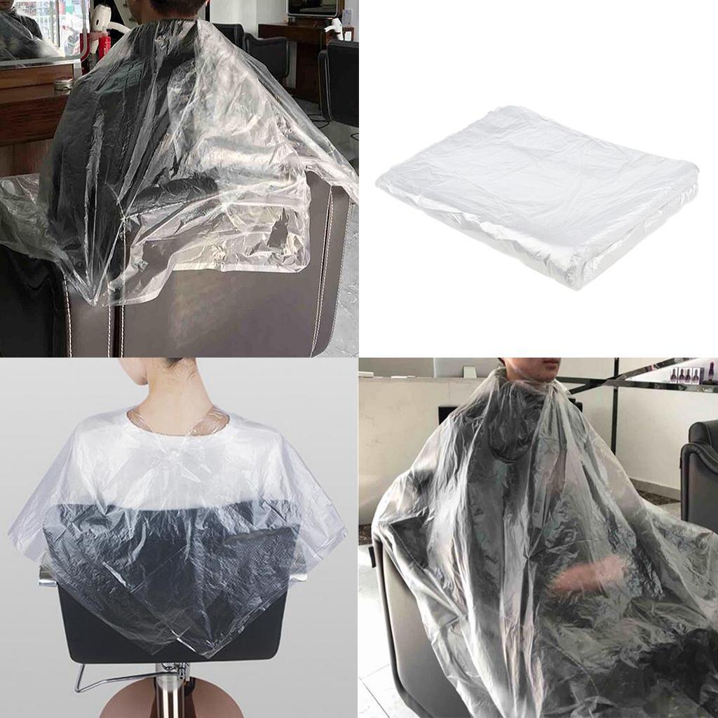 50x Disposable Hair Cutting Cape Salon Gowns Salon Barber Shop Capes Apron