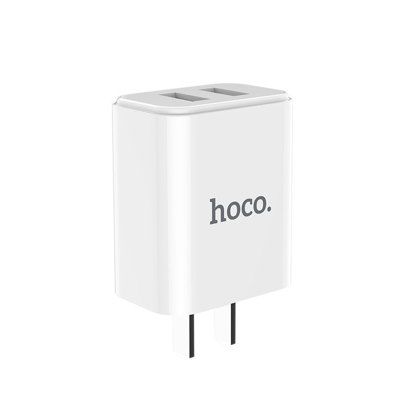 Củ Sạc Điện Thoại Hoco C62 - 2 Cổng  USB + Tặng kèm 01 Ghế Đỡ Điện Thoại Đa Năng T2 - Hàng CHính Hãng