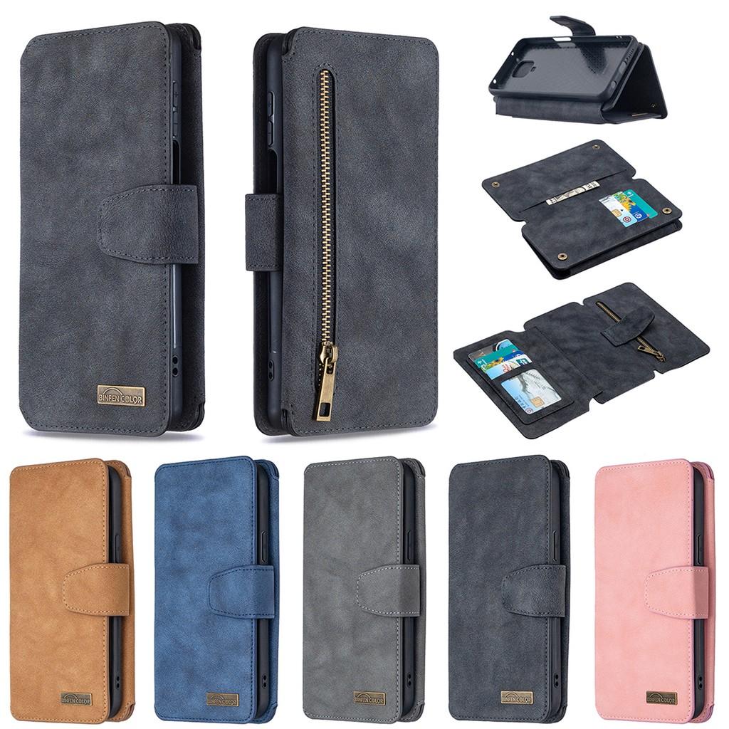 Ốp lưng điện thoại dạng ví da lật cho Xiaomi Redmi 9 Note 9 Pro Max Note 9S Mi Note 10 Pro