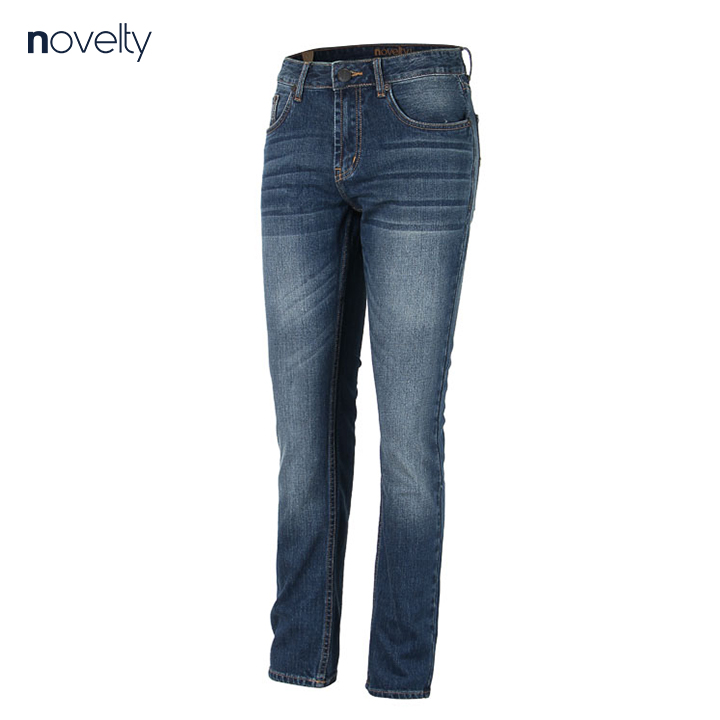 Quần jeans dài nam Novelty màu xanh dương wash ống 1701150