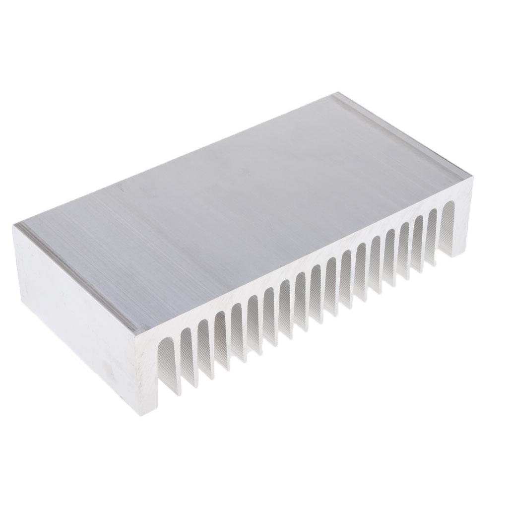 Premium Aluminum Heat Sink Cooling Fin Silver for LEDs Power Amplifiers