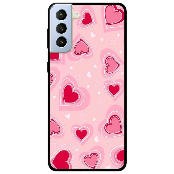 Ốp lưng dành cho Samsung Galaxy S21 / S21 Plus / S21 Ultra / S21 FE 5G - Tim Hồng Valentine