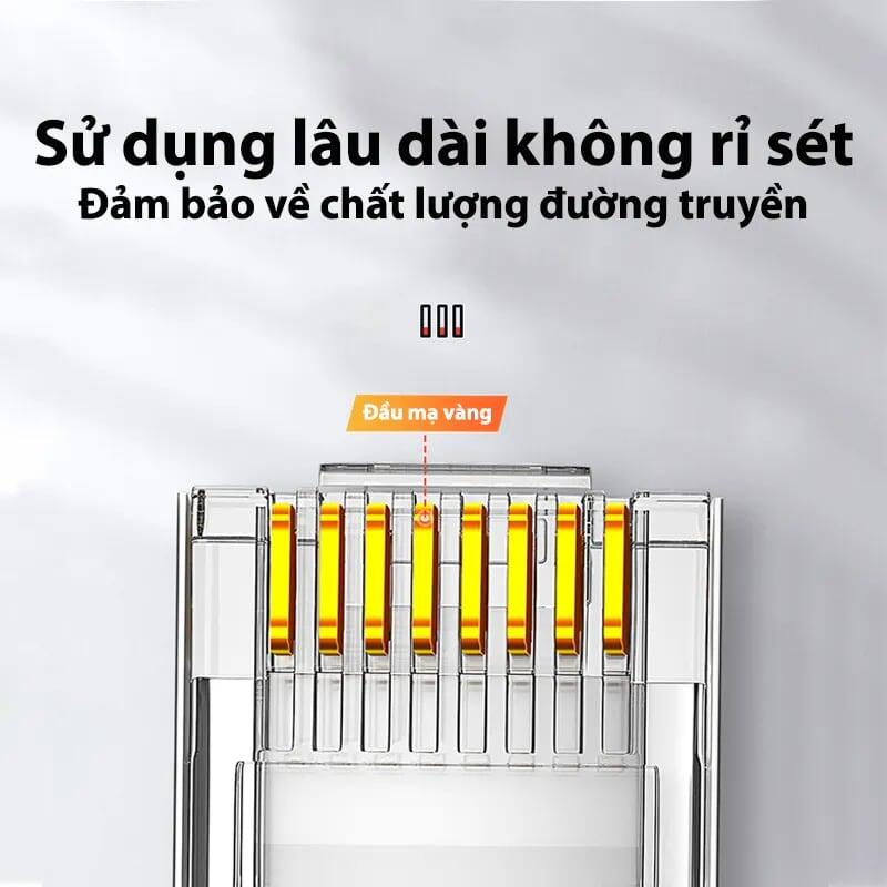 Ugreen UG50961NW120TK Cat6 10 cái 1 túi hạt đầu bấm mạng rj45 - HÀNG CHÍNH HÃNG