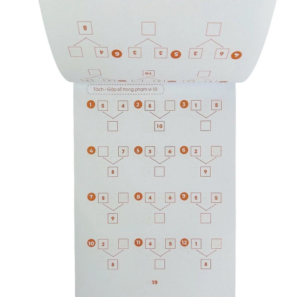 Sách - Tách-Gộp Số Trong Phạm Vi 20 - Toán Tư Duy Theo Sơ Đồ Khối