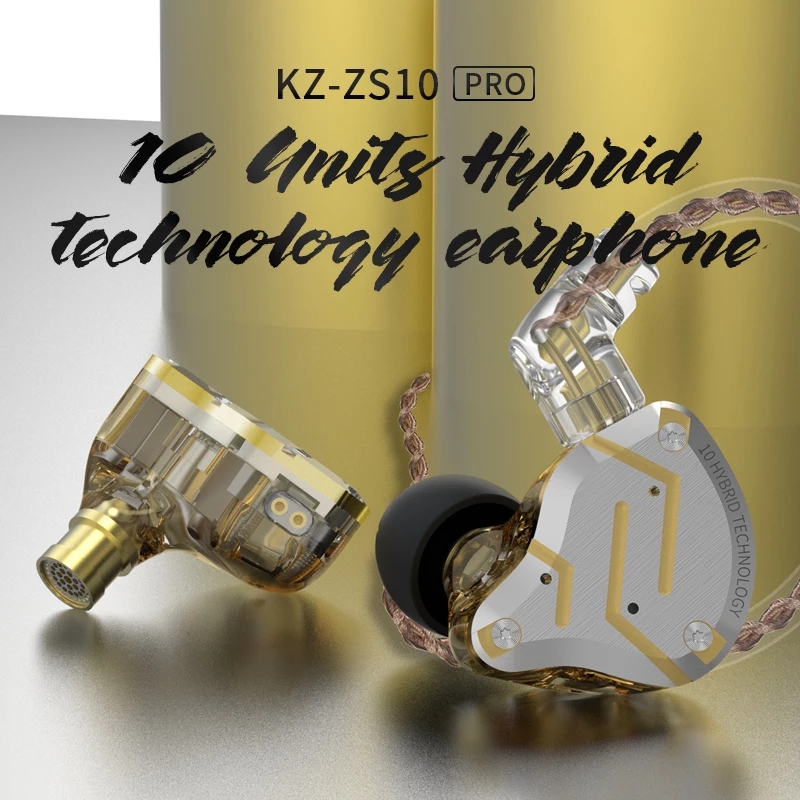 Hình ảnh Tai nghe KZ ZS10 PRO - 10 Driver cho chất âm tuyệt vời Kiểu dáng đẹp có Micro - Hàng chính hãng