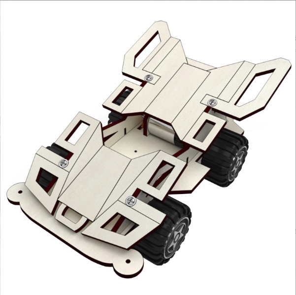 Mô hình siêu xe lắp ráp DIY WOOD STEAM - SUPER CAR