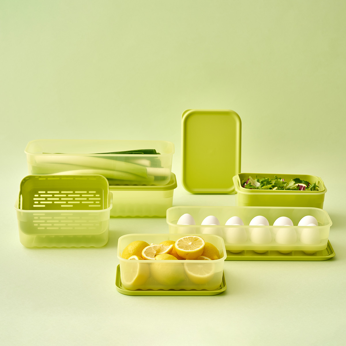 Hộp nhựa bảo quản thực phẩm LocknLock Smart Keep Fresh Food Container 1.5L kèm khay HLE5400NT, Hàng chính hãng, giữ tươi mát đến 31 ngày - JoyMall