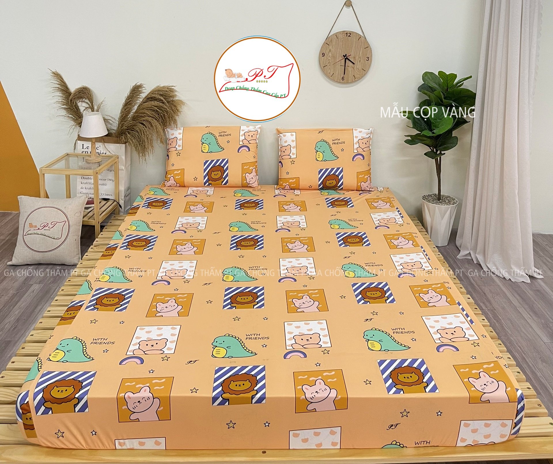 Ga Chống Thấm Cao Cấp PT Mẫu Họa Tiết Cọp Vàng