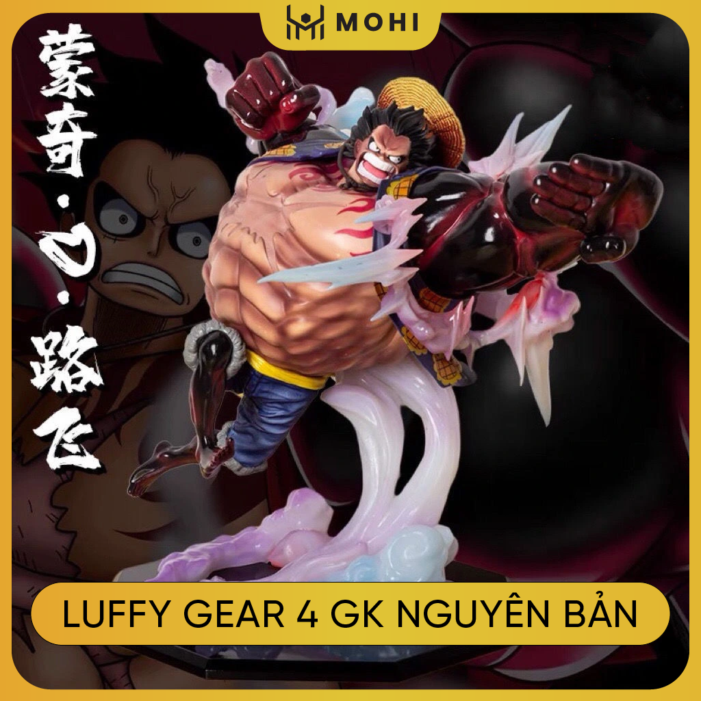 [Có BOX, Có bản LED] Mô hình One Piece - Figurer Luffy Gear 4 GK chiến đấu có hiệu ứng đẹp full BOX