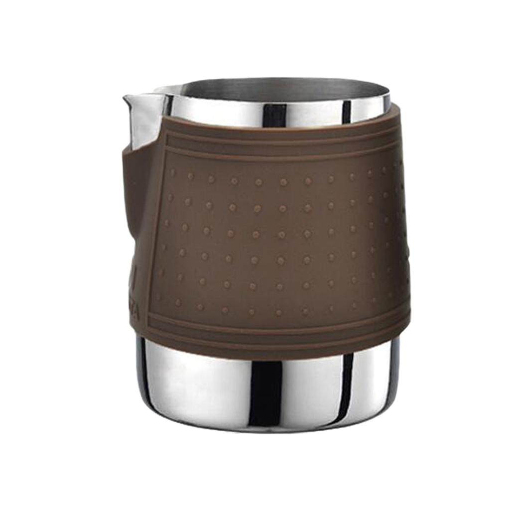 NEW Milk Frothing Jug Espresso Cup for Coffee Latte Art,Stainless Steel 12oz ,Perfect for Espresso Maker, Cappuccino Maker