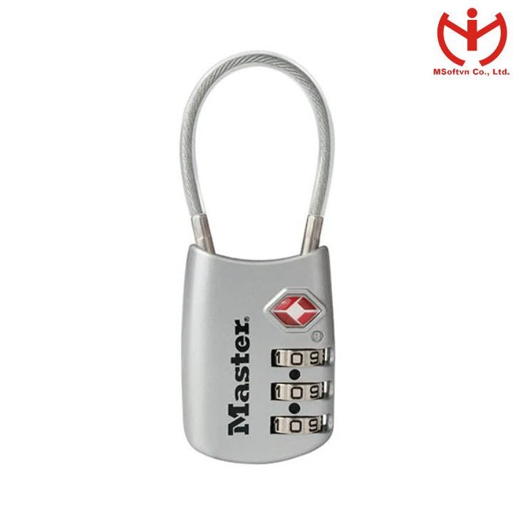 Ổ khóa số Master Lock 4688 EURD có chức năng TSA dùng khóa vali hành lý - MSOFT