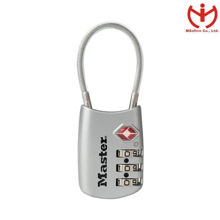 Ổ khóa số Master Lock 4688 EURD có chức năng TSA dùng khóa vali hành lý - MSOFT