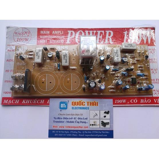 Board khuếch đại âm thanh 190w  có relay bảo vệ