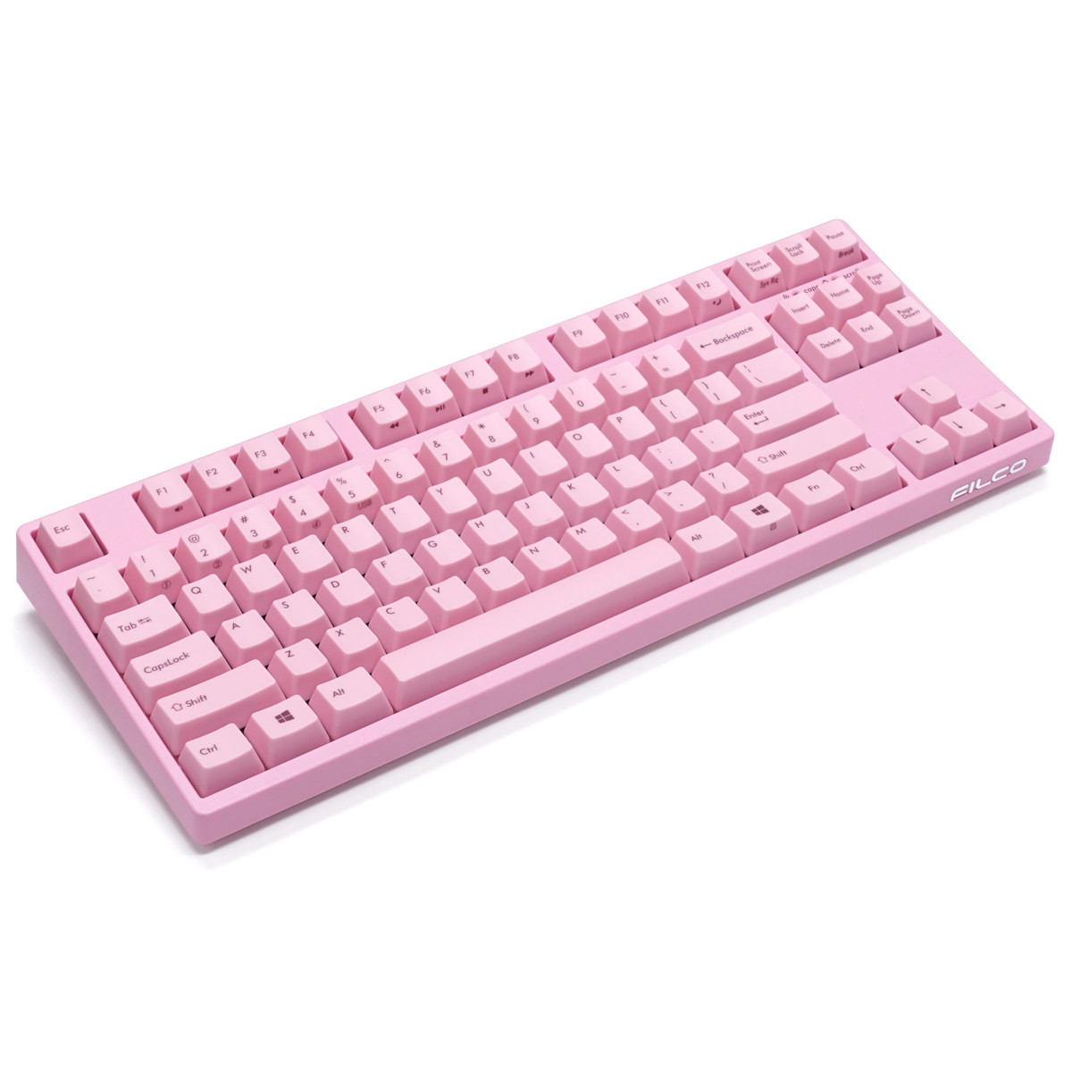 Bàn phím cơ Filco Majestouch Convertible 2 Pink (Tenkeyless, Brown switch) FKBC87M/EP2 - Hàng Chính Hãng