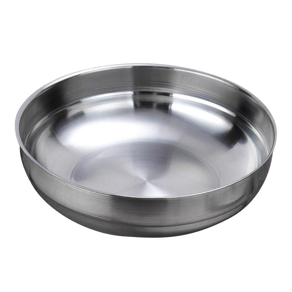 Stainless Steel Bowl For Noodle Udon Ramen Rice Double Insulated Dish Silver