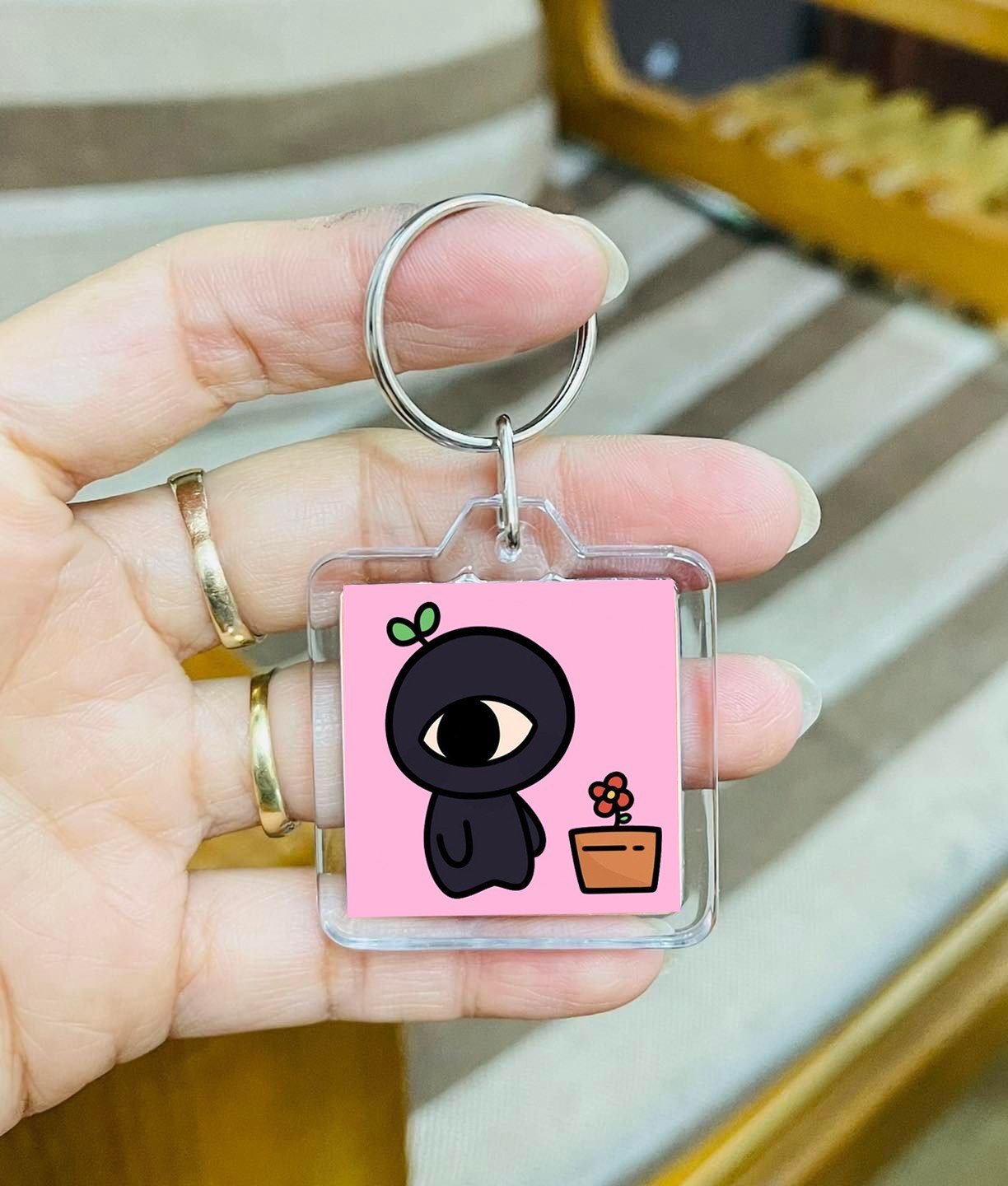 Móc treo khoá Roblox Doors Ambush figure seek hide Rush Eyes Halt Jack Glitch/ moca khoá Game Roblox Doors Ambush fig