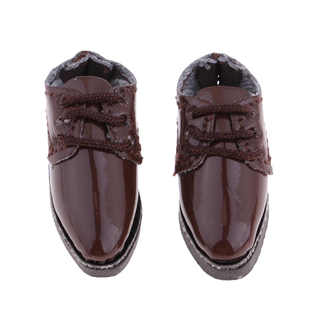 Lace-Up Doll PU Leather British Oxford Shoes Cho 1/6 Blythe Doll Accs